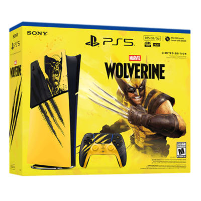 PlayStation 5 Digital Edition Marvels Wolverine Battle Yellow Limited Edition Bundle